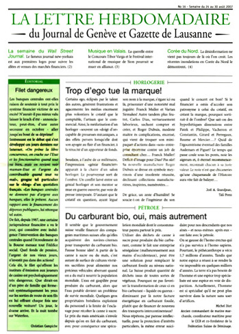 Journal de genève et Gazette de Lausanne